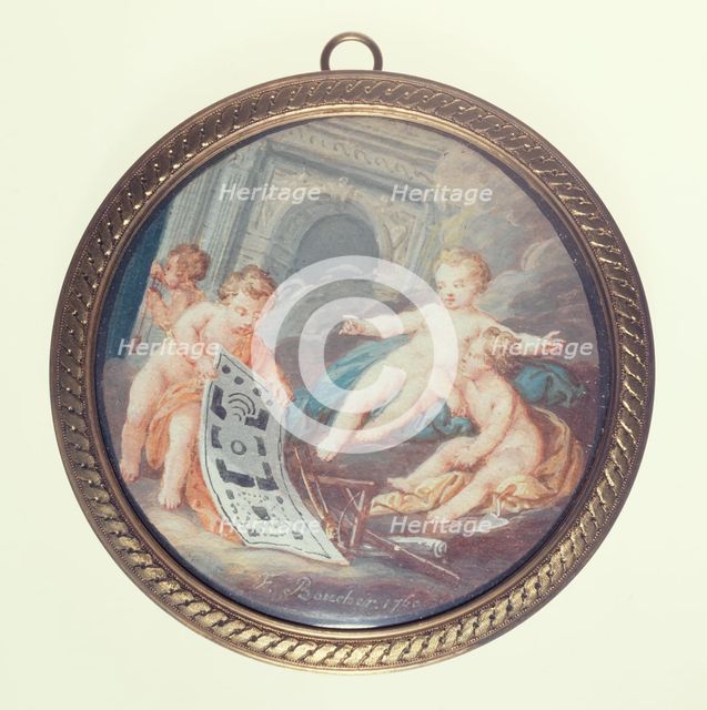 Cherub architects, c1850. Creator: Ecole Francaise.