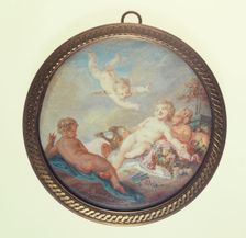 Cherub gardeners, c1850. Creator: Ecole Francaise
