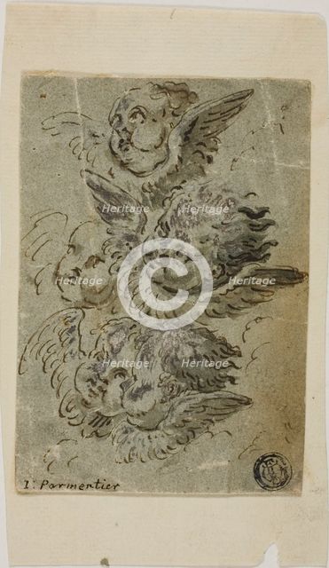Cherub Heads (recto), n.d. Creator: Jacques Parmentier.