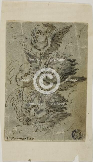 Cherub Heads (recto), n.d. Creator: Jacques Parmentier.