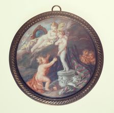 Cherub sculptors, c1850. Creator: Ecole Francaise