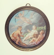 Cherubs with birds, c1850. Creator: Ecole Francaise