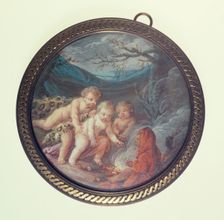 Cherubs in winter, c1850. Creator: Ecole Francaise