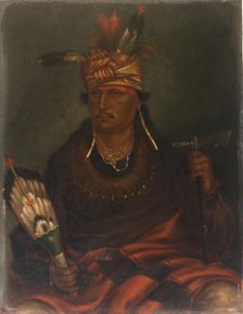 Chetan-woa-kutoa-mang (The Hawk Who Hunts Walking), ca. 1887. Creator: Antonio Zeno Shindler