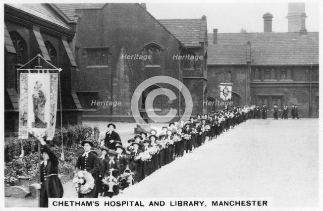 Chetham's Hospital and Library, Manchester, 1937. Artist: Unknown