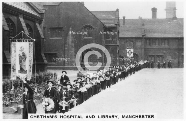 Chetham's Hospital and Library, Manchester, 1937. Artist: Unknown