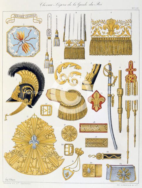 Chevau-Légers de la Garde du Roi, Insignia Artist: Eugene Titeux