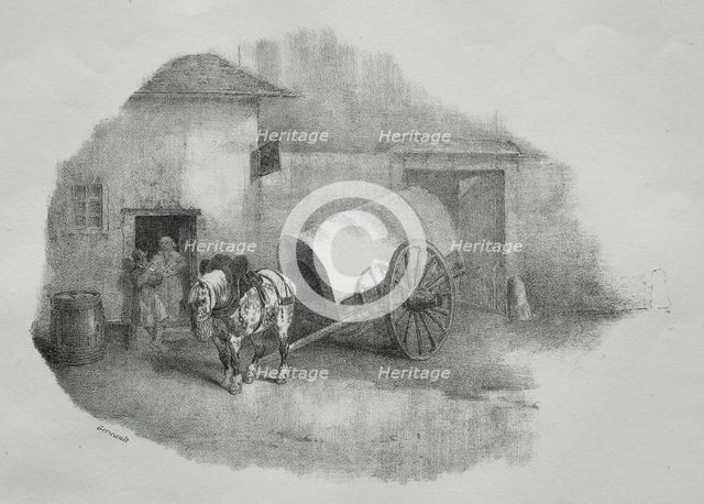 Cheval de charrette sorti des limons. Creator: Théodore Géricault (French, 1791-1824).
