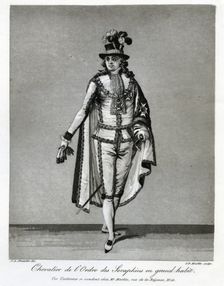 "Chevalier de l'Ordre des Seraphins en grand habit", 1780s. Creator: J F Martin