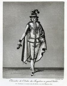 "Chevalier de l'Ordre des Seraphins en grand habit", 1780s. Creator: J F Martin