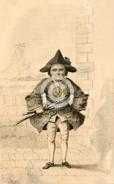'Chevalier Desseasau, Remarkable for his Vanity', 1821.  Creator: Robert Cooper.