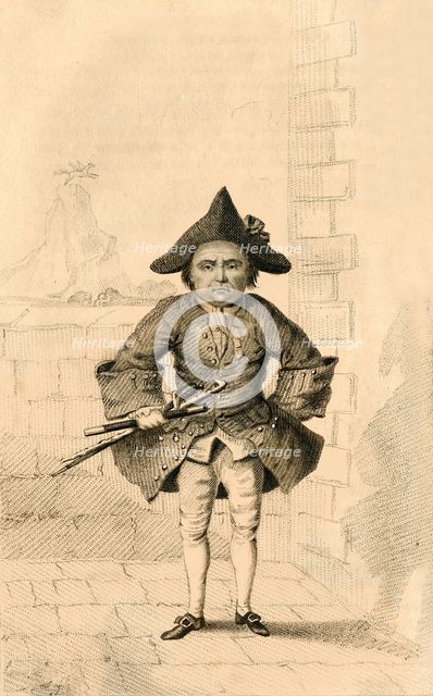 'Chevalier Desseasau, Remarkable for his Vanity', 1821.  Creator: Robert Cooper.