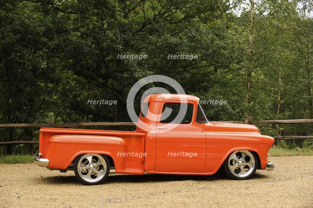 Chevrolet Model 3A Truck 1957. Artist: Simon Clay.