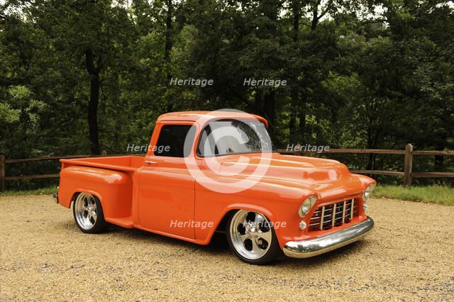 Chevrolet Model 3A Truck 1957. Artist: Simon Clay.