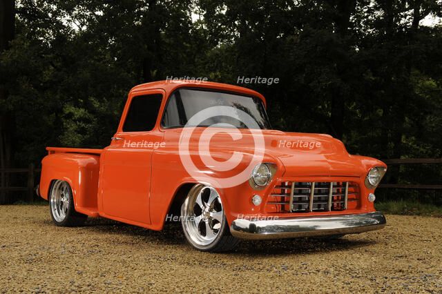 Chevrolet Model 3A Truck 1957. Artist: Simon Clay.