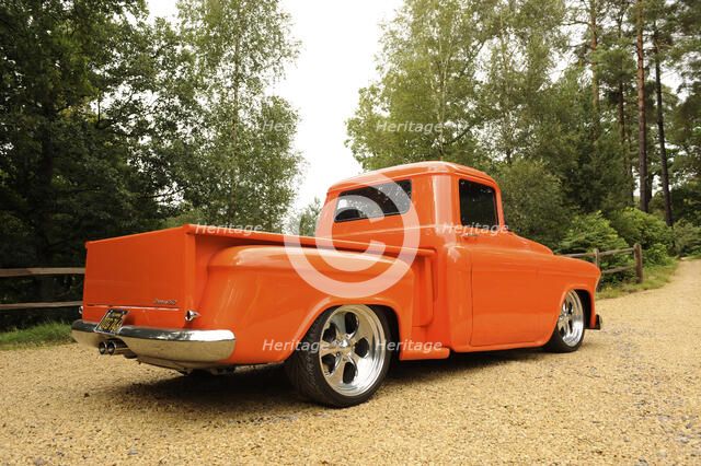 Chevrolet Model 3A Truck 1957. Artist: Simon Clay.