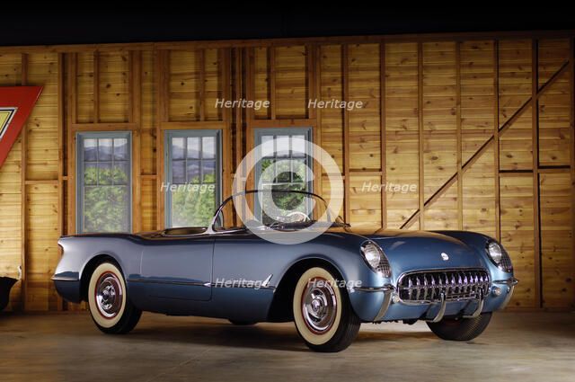 Chevrolet Corvette 1954 . Artist: Simon Clay.