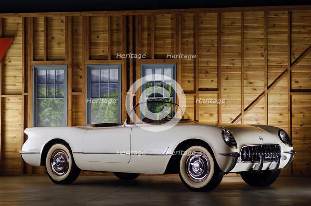 Chevrolet Corvette 1954 . Artist: Simon Clay.