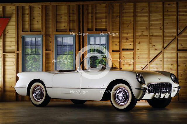 Chevrolet Corvette 1954 . Artist: Simon Clay.