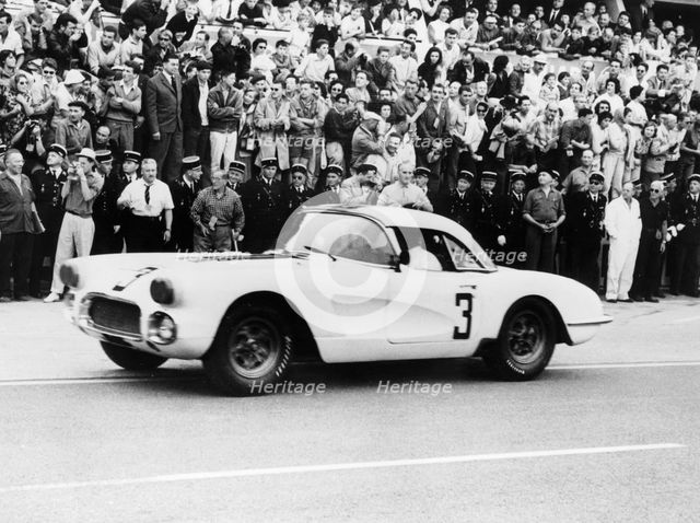 Chevrolet Corvette, Le Mans, France, 1960. Artist: Unknown