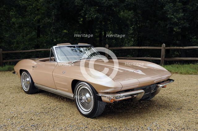Chevrolet Corvette Stingray convertible 1964. Artist: Simon Clay.