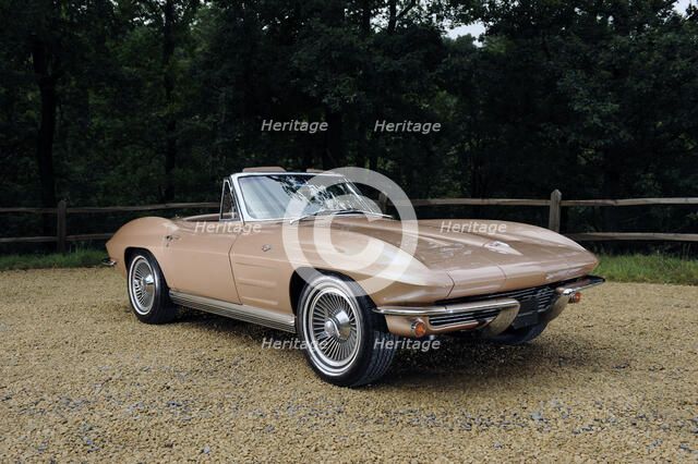 Chevrolet Corvette Stingray convertible 1964. Artist: Simon Clay.