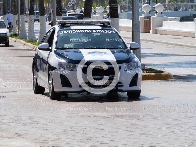 Chevrolet Police car in Cozumel, Mexico 2015. Creator: Unknown.