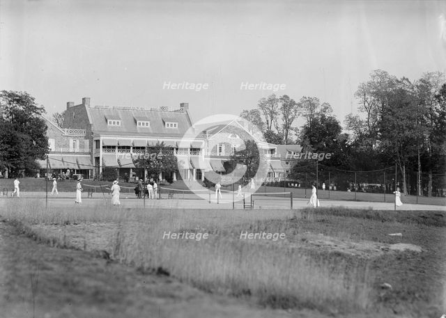 Chevy Chase Club - Tennis Tournament, 1913. Creator: Harris & Ewing.