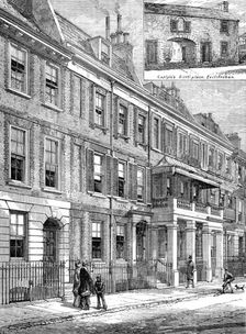 Cheyne-Row, Chelsea, where Thomas Carlyle lived, 1881. Creator: Unknown