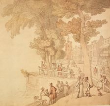 Cheyne Walk, London, c late 18th-early 19th century. Creator: Thomas Rowlandson