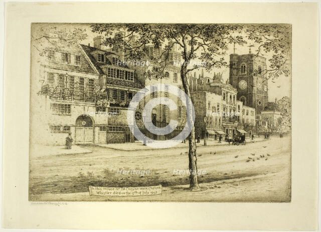 Cheyne Walk, n.d. Creator: Walter Richard Sickert.