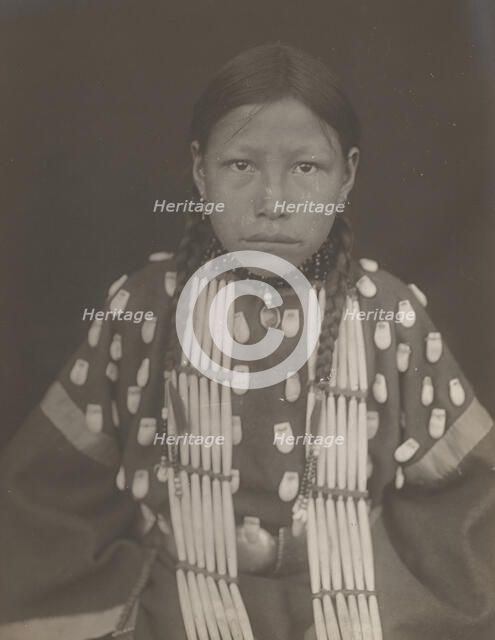 Cheyenne girl, 1910. Creator: Edward Sheriff Curtis.
