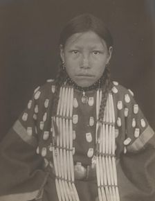 Cheyenne girl, 1910. Creator: Edward Sheriff Curtis