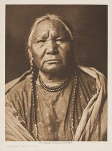 Cheyenne Female Type, 1911. Creator: Edward Sheriff Curtis