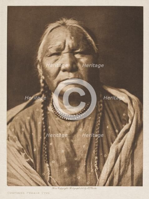Cheyenne Female Type, 1911. Creator: Edward Sheriff Curtis.