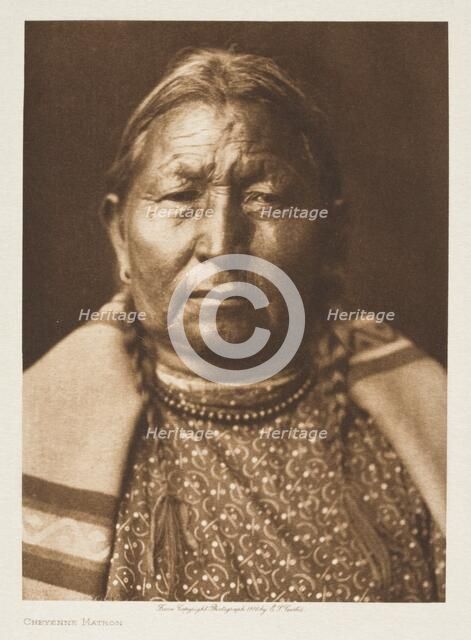 Cheyenne Matron, 1910. Creator: Edward Sheriff Curtis.