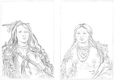 Cheyennes, 1841.Artist: Myers and Co