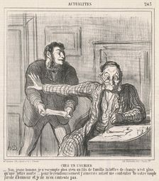 Chez un usurier, 19th century. Creator: Honore Daumier