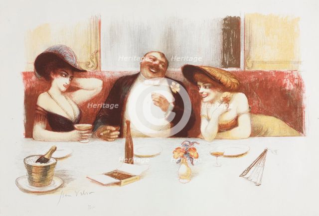 Chez Durand, 1904. Creator: Jean Veber (French, 1868-aft 1907).