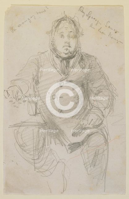 Chez George Sauer a Lion Rouge, 1858. Creator: James Abbott McNeill Whistler.