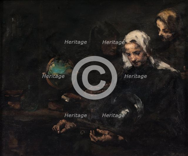 Chez l'antiquaire, c.1891. Creator: Theodule Ribot.