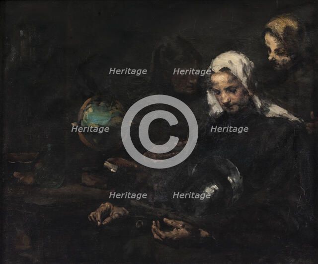 Chez l'antiquaire, c.1891. Creator: Theodule Ribot.