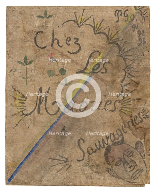 Chez les Maories: Sauvageries (At Home with the Maori: Savage Things), 1893. Creator: Paul Gauguin.