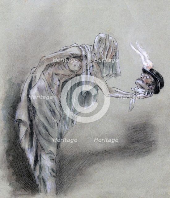 'Chez les Passants', c1850-1898. Artist: Felicien Joseph Victor Rops