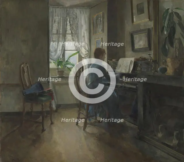 Chez moi, 1887. Creator: Harriet Backer.