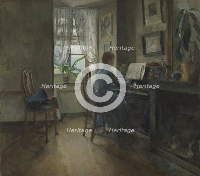 Chez moi, 1887. Creator: Harriet Backer.