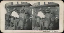 Chicago Telephone Company: Long distance telephone switchboard, c 1900. Creator: Anonymous