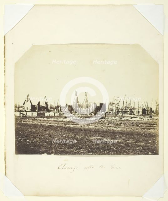 Chicago After the Fire, 1871/72. Creator: Unknown.