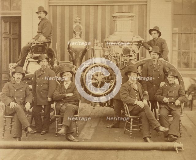 Chicago Fire Department, Amoskeag engine, 1875. Creator: Unknown.