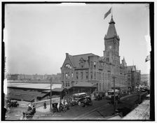 Chicago, Ill., C. & N.W. R.R. station, c1898. Creator: Unknown